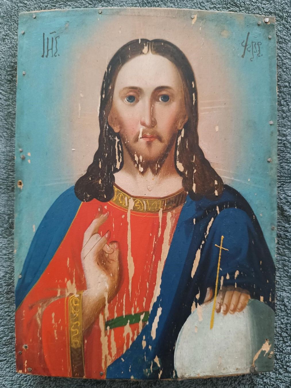 Gemälde: Ikone Jesus Christus – Gebraucht aus Gränichen von wiewiorka91