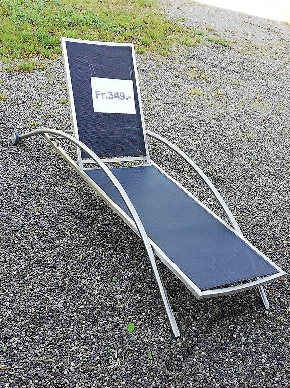 Chaises longues: Liegestuhl Edelstahl anthrazit – D'occasion à Lyss par Ursprung1 1