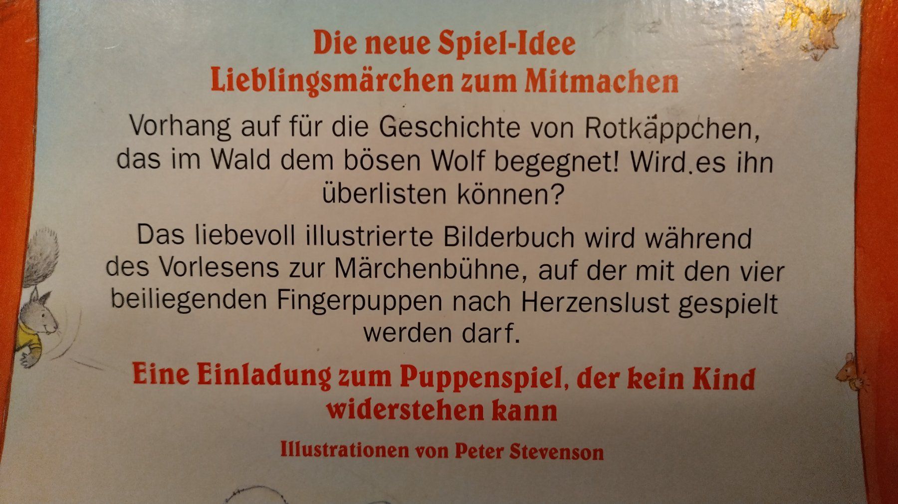 Libri: Rotkäppchen / Grosses Bilderbuch mit 4 Fingerpuppen – Usato da Bellach venduto da JingleJerry 6