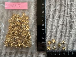 Nieten Stern gold Farbig