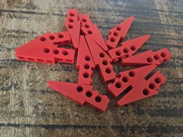 lego 2744 lot de 12 pièces Red Technic Slope 6 x 1 x 1 2/3