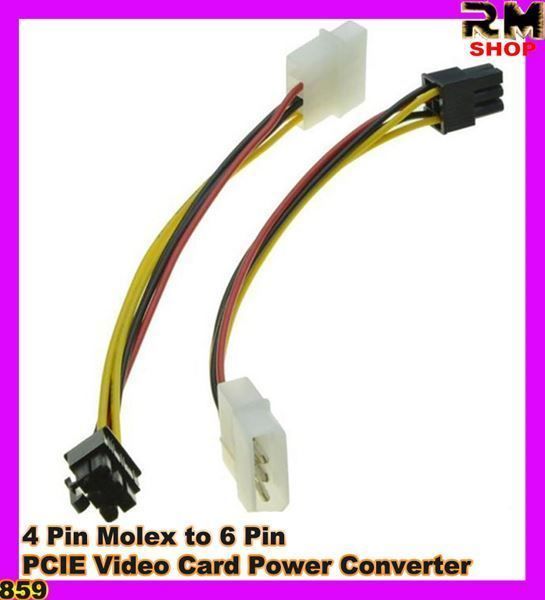 Kabel: Molex 4 P zu 6 P Videokarte Stromrichter – Neu (gemäss Beschreibung) aus Unterägeri von RmOnline