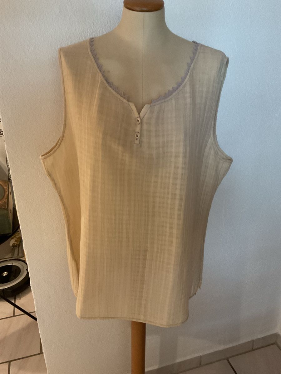 Camicette: Senas Linen/Baumwolle Bluse Ärmellos – Nuovo (secondo la descrizione) da Wil ZH venduto da RiccardaWegmann