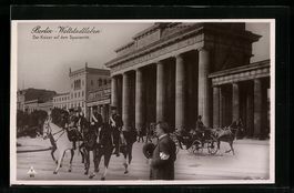 Berlin, Der Kaiser auf dem Spazierritt a