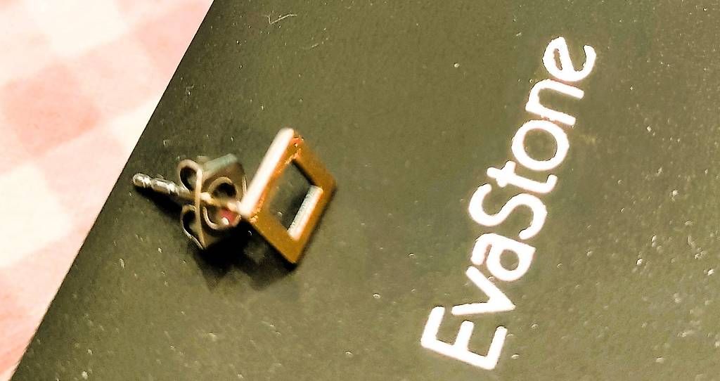 Ohrringe & -stecker: Ohrstecker "Boccia" Titan vergoldet. EVA STONE – Gebraucht aus Rheineck von han_c85z 3