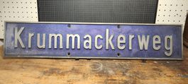 Wunderschönes Strassenschild Nr 2 Krummackerweg