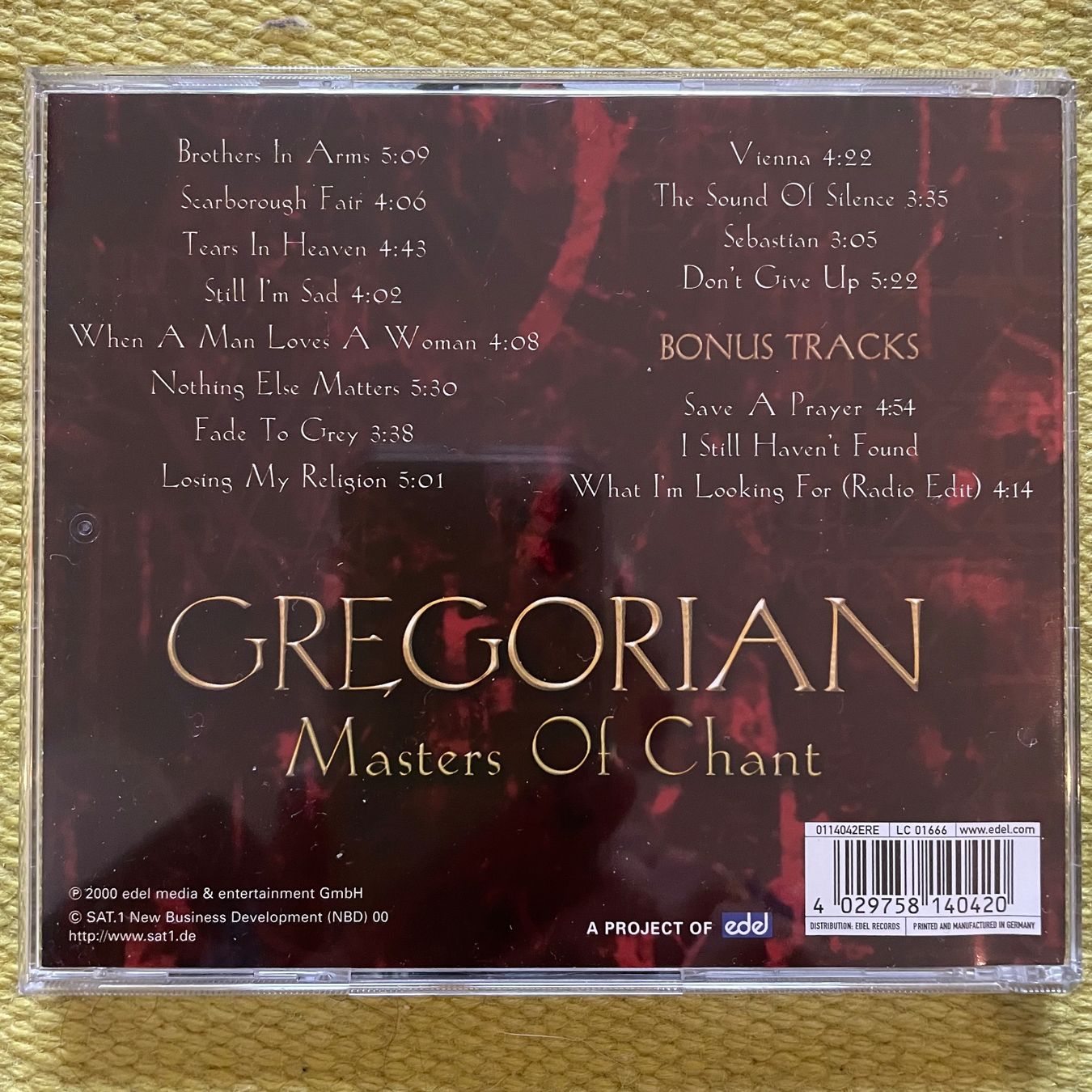 CDs: GREGORIAN-MASTERS OF CHANT – Gebraucht aus Rorschacherberg von CD-Roli 1