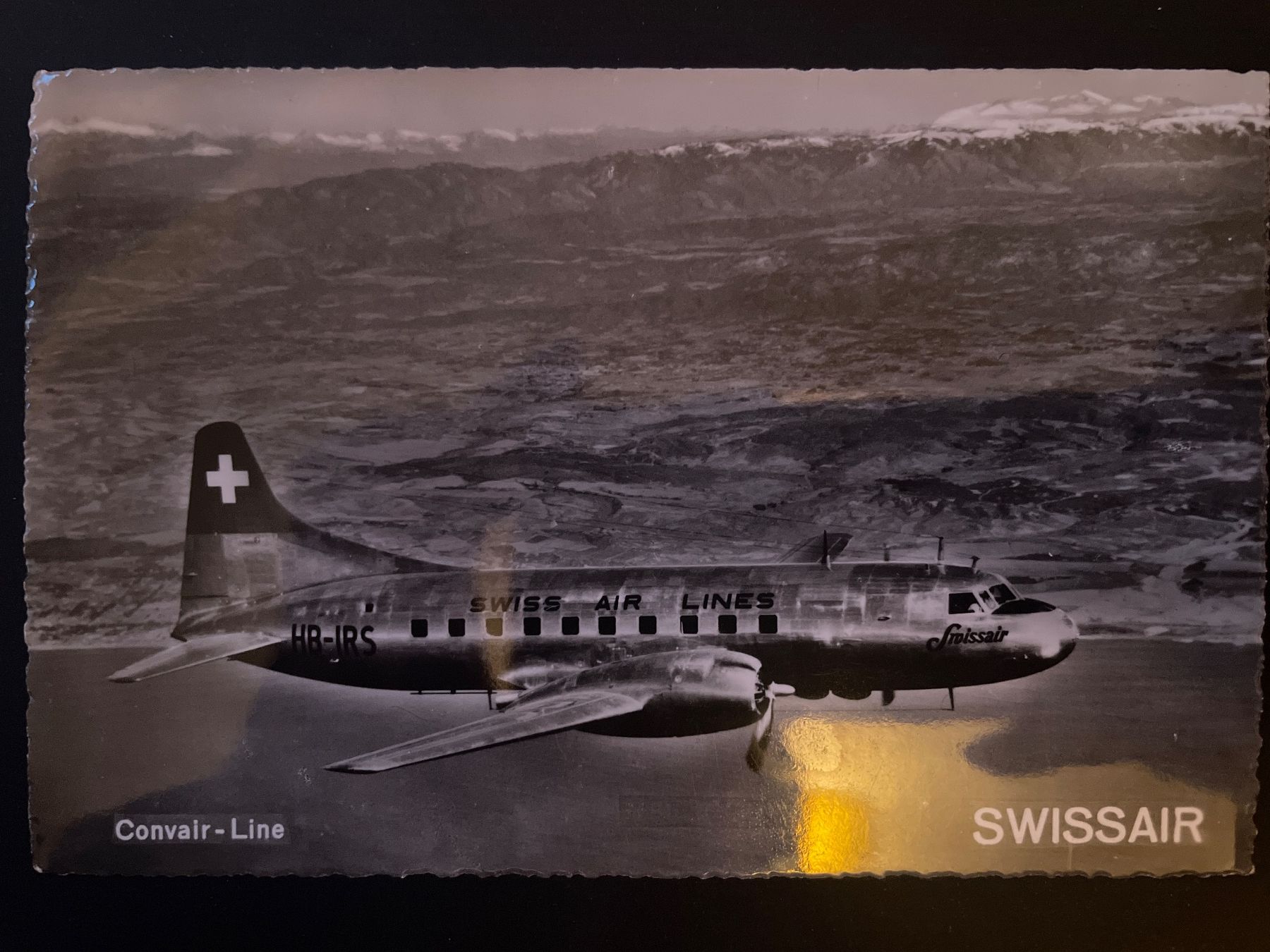 Cartoline postali: Antike Postkarten Swissair – Usato da bern venduto da frauschenk