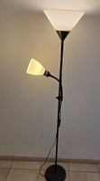 Schwarze Stehlampe mit Lesearm – 147 cm – E14/E27