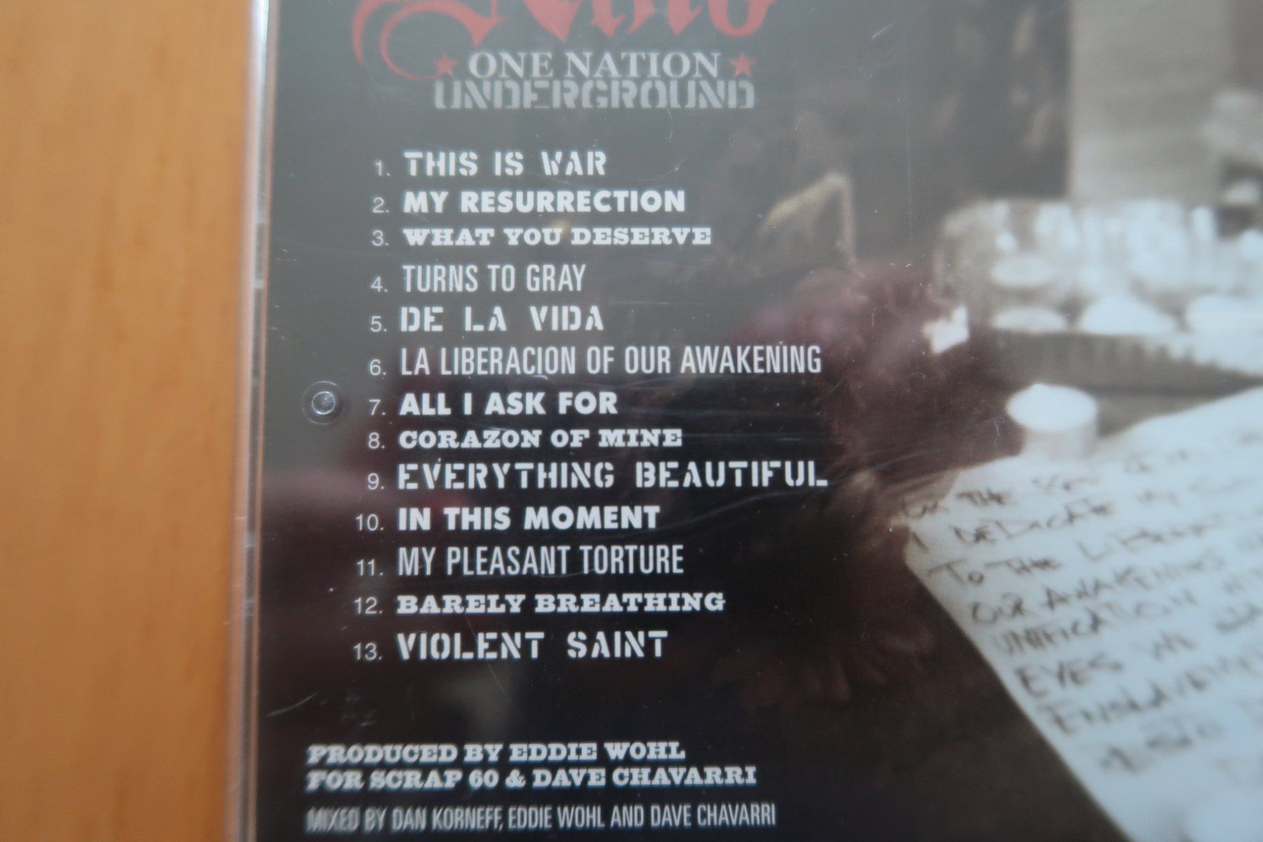 CD: CD      ILL NINO - One nation Underground – Usato da Porrentruy venduto da tupatup 2