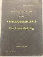 Festungsartillerie Die Feuerstellung Schweizer Armee Miltär
