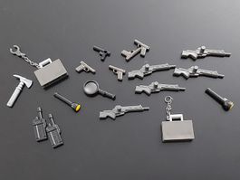 Playmobil  Waffen, Koffer, Tischlampe 