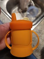 Tupperware Kinderlernbecher orange guter Zustand neuwertig
