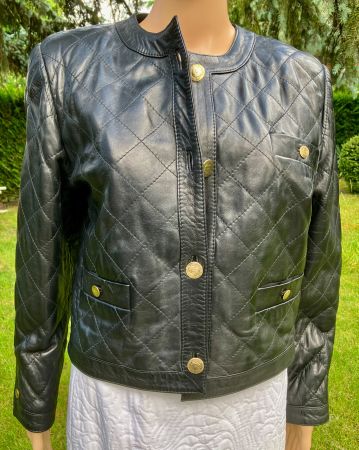 Blazer cuir Bongénie Grieder, Taille 36
