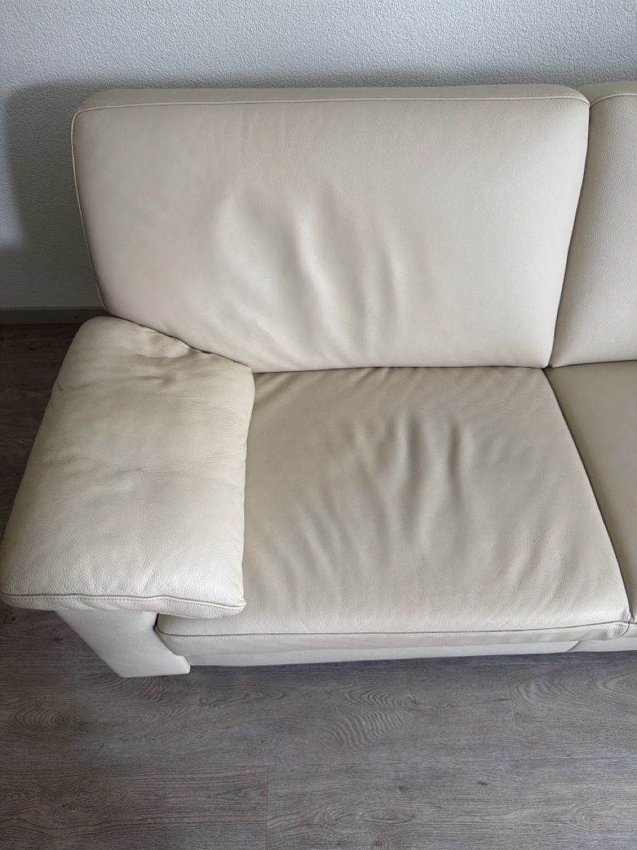 Divani: Ledersofa Creme 2-Sitzer – Usato da Cham venduto da and_5gdm 2