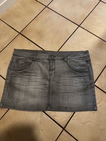Jupe italienne jeans gris taille 44 neuf