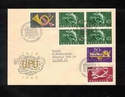 1949 Brief nach Zürich UPU  - Perfekt