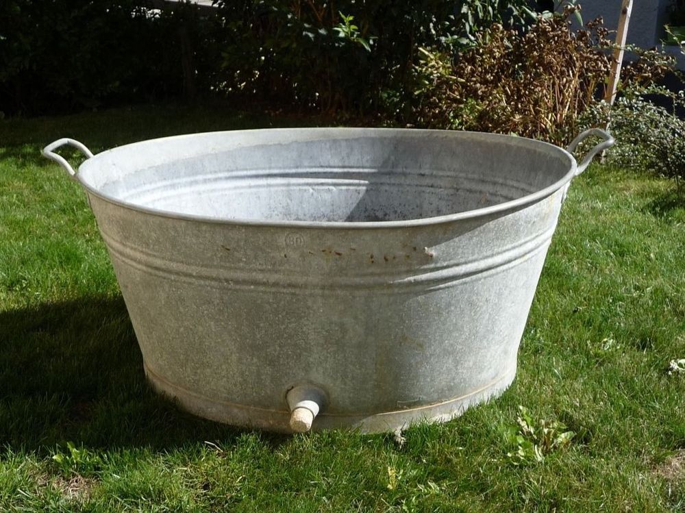 Alte Zinkwanne 80 lt Ancienne seille en zinc 80 lt Kaufen auf Ricardo