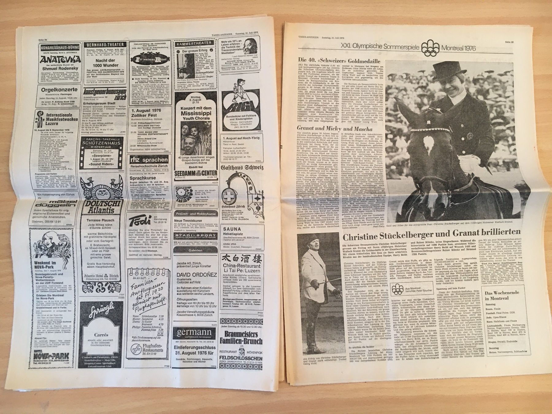 Zeitschriften & Magazine: Tagesanzeiger vom 31. Juli 1976 – Gebraucht aus Luzern von Jiggy_8898 6