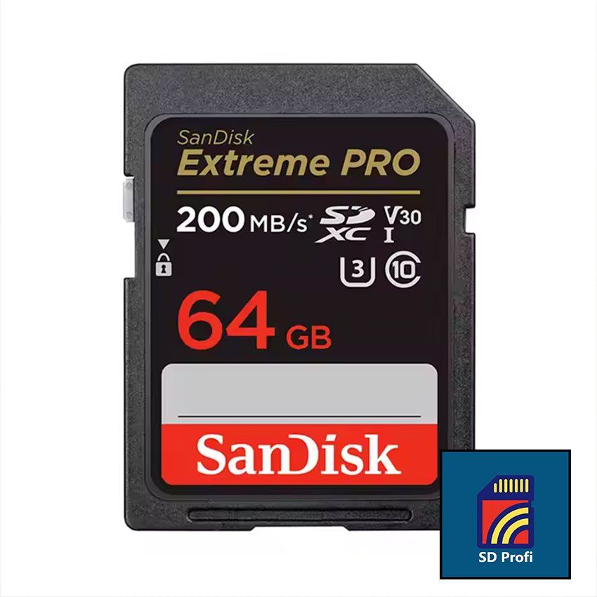 Sandisk Schede di memoria: SD-Karte  SanDisk Extreme Pro 64GB – Nuovo e nell'imballaggio originale da Basel venduto da sd-profi