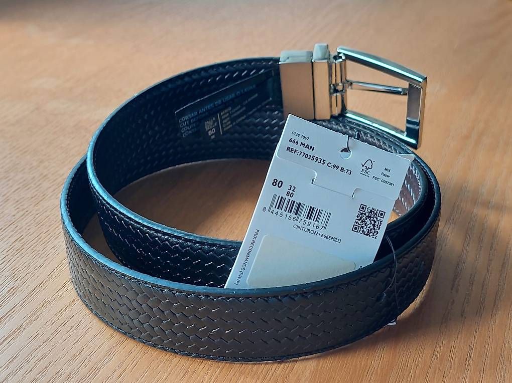 Cinture: Leather Reversible Belt (Black, 80cm) – Usato da Zürich venduto da joh_rd7z 2