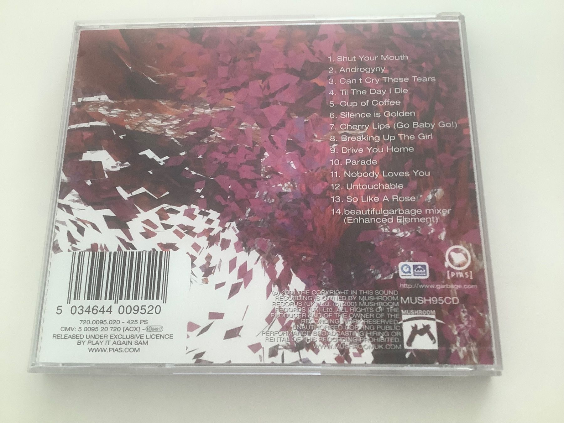 CD: beautifulgarbage / Garbage / 2001 – Usato da Dübendorf venduto da Shreck 1