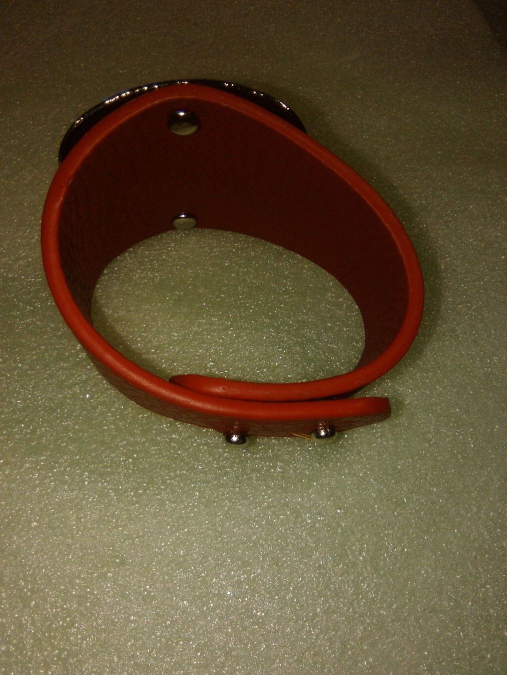Bracciali & Braccialetti: armband,,rot mit silber farbe,,glanzig – Nuovo (secondo la descrizione) da Basel venduto da bijoutrie_4 3