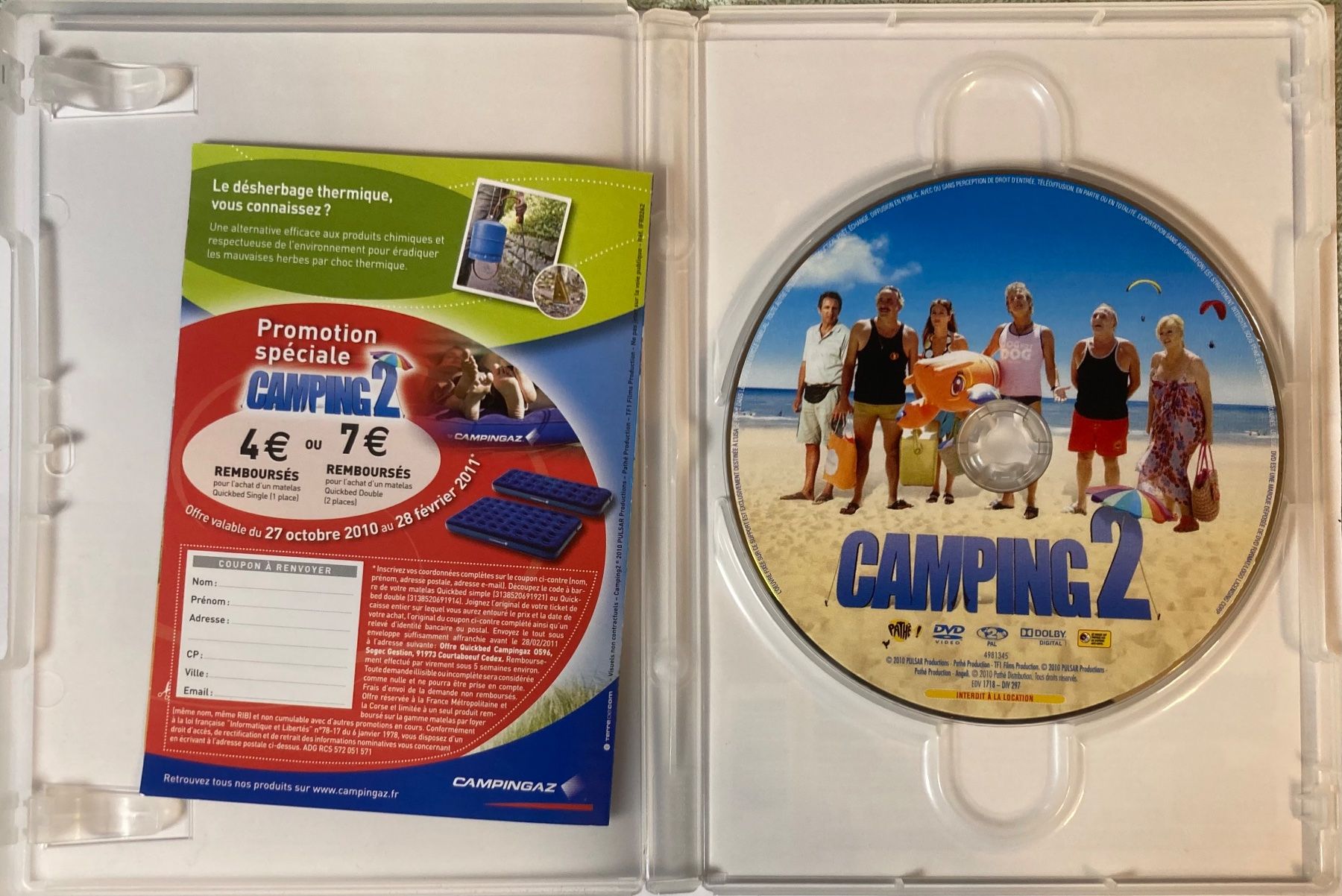 Tutti i DVDs: FRANCK DUBOSC - CAMPING 2 – Usato da Poliez-Pittet venduto da Newtown-Records 4