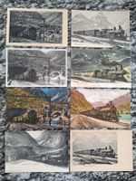 Lot mit 8 AK Bahn Schweiz, Gotthardbahn