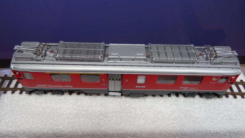 Locomotive Lemaco ABe 4/4 RhB COVIGLIA Nr 56 - Échelle HOm - Édition Limitée 1994 - Occasion