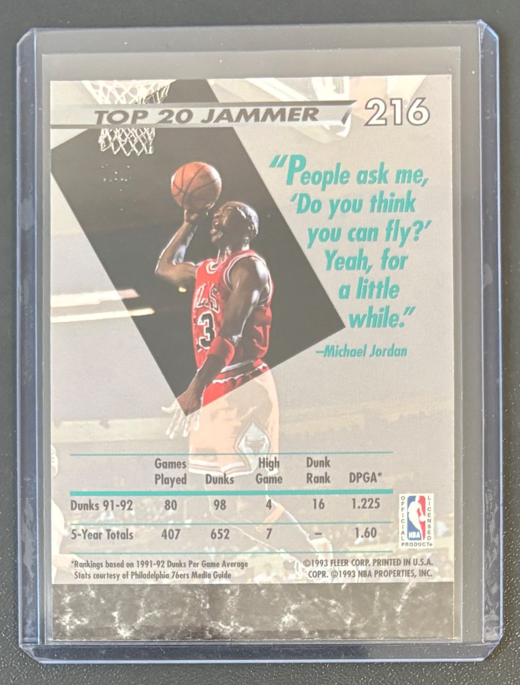 Nba Carte collezionabili: NBA Michael Jordan 1992-93 Ultra Jam Session Card – Nuovo (secondo la descrizione) da Muri b. Bern venduto da winningloser 1
