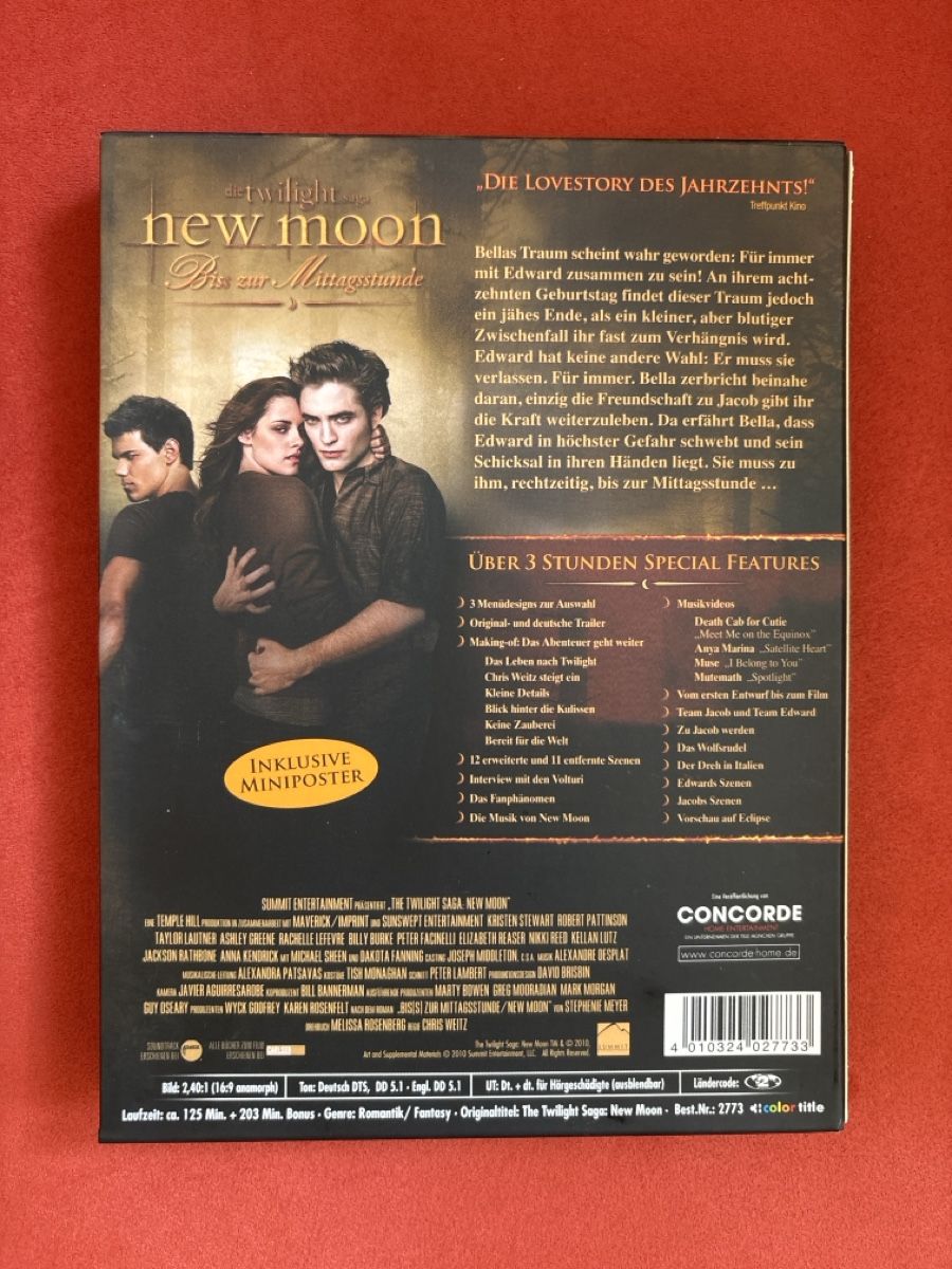 Alle DVDs: Twilight New Moon -  DVD 2 Disc Fan Edition – Gebraucht aus Zürich von kat_k9ry 1