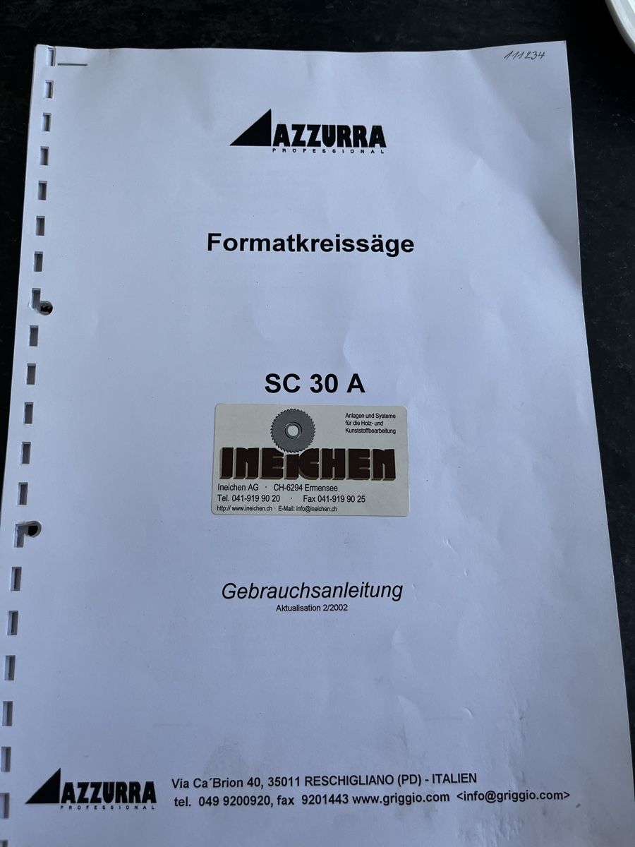 Tutte le macchine: Formatkreissäge SC 30 A – Usato da Untersiggenthal venduto da peterwaser 1