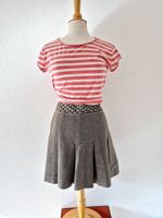 DRYKORN ROCK 42 L FALTENROCK,  TOP ZU TOMMY HILFIGER SHIRT