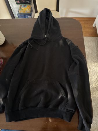 Sweat à capuche noir unisexe taille S bon état