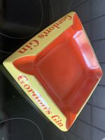 Aschenbecher Gordon's Gin gelb/rot Keramik guter Zustand