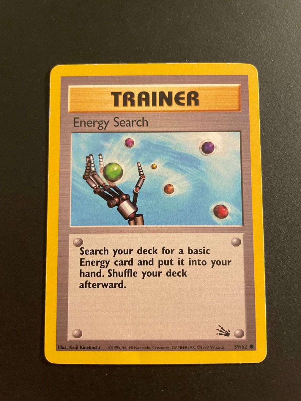 Pokémon Carte collezionabili: Energy Search Trainer 59/62 Fossil – Usato da Zürich venduto da pokemon_cards