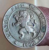 BELGIEN 5 CENTIMES 1900