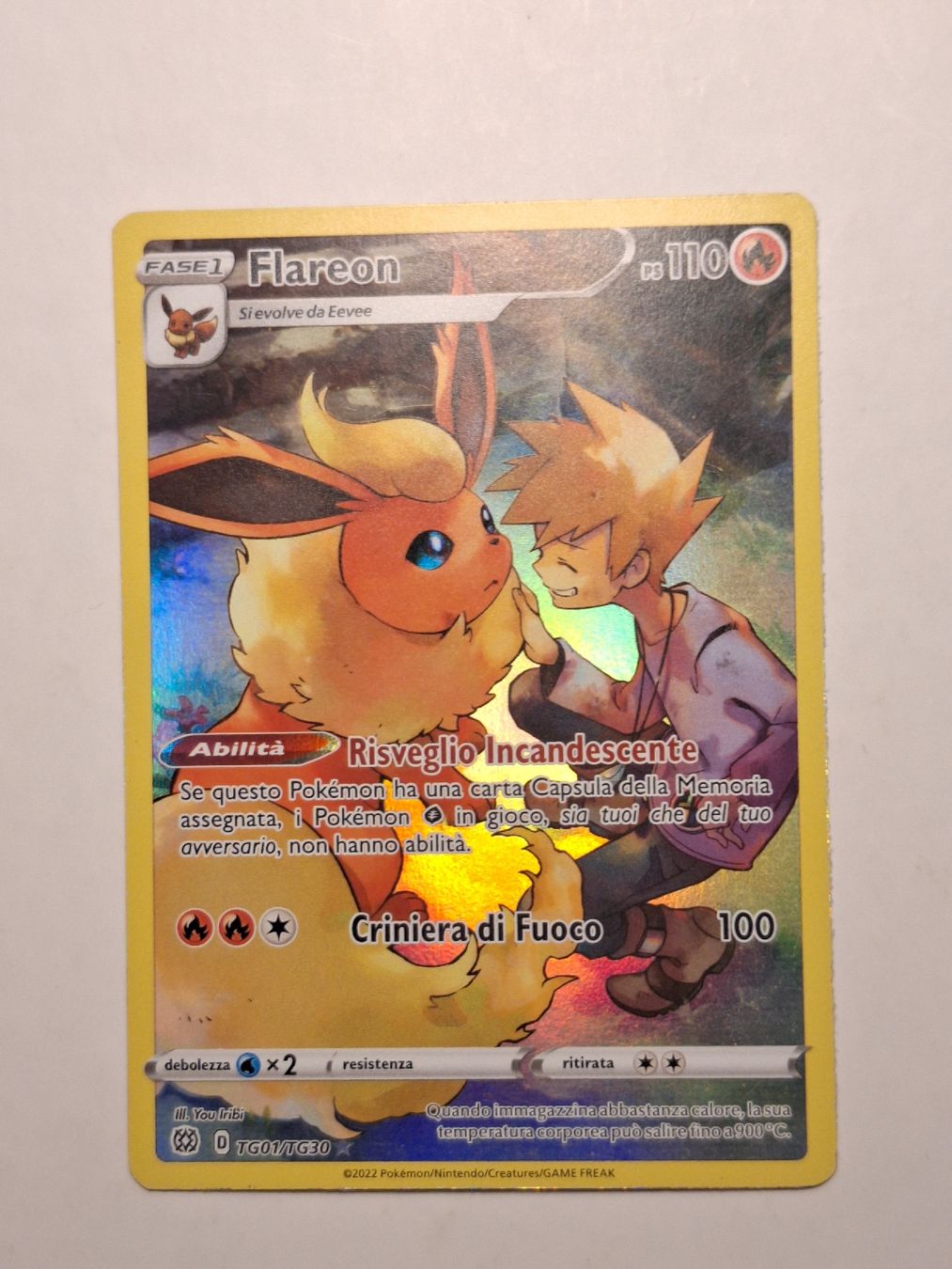 Pokémon Sammelbilder & Trading cards: Flareon #TG01/TG30 – Gebraucht aus Riva San Vitale von P.butti