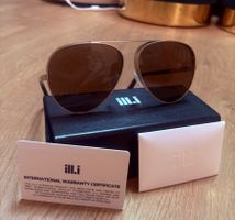 Sonnenbrille ill.i Optics Pilotenform Gold NEUE 🤩