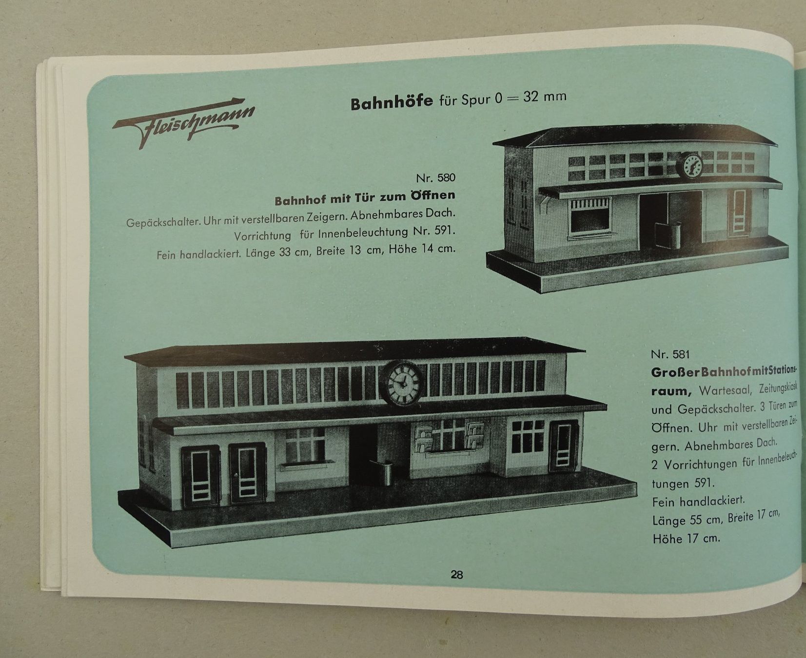 Fleischmann Modelleisenbahnen: FLEISCHMANN 0 KATALOG 1951 – Gebraucht aus Grüningen von Kartensammler 4