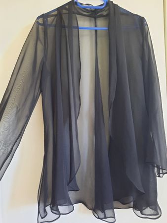 Elegante schwarze Chiffon-Bolero