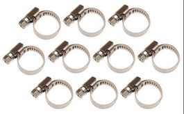 Schlauchbriden, INOX, 12 x 20mm, 10-tlg.