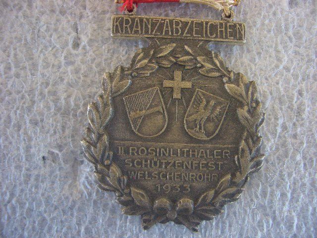 Médailles: SCHÜTZENABZEICHEN WELSCHENROHR 1933 – D'occasion à Thürnen par Chluuri 1