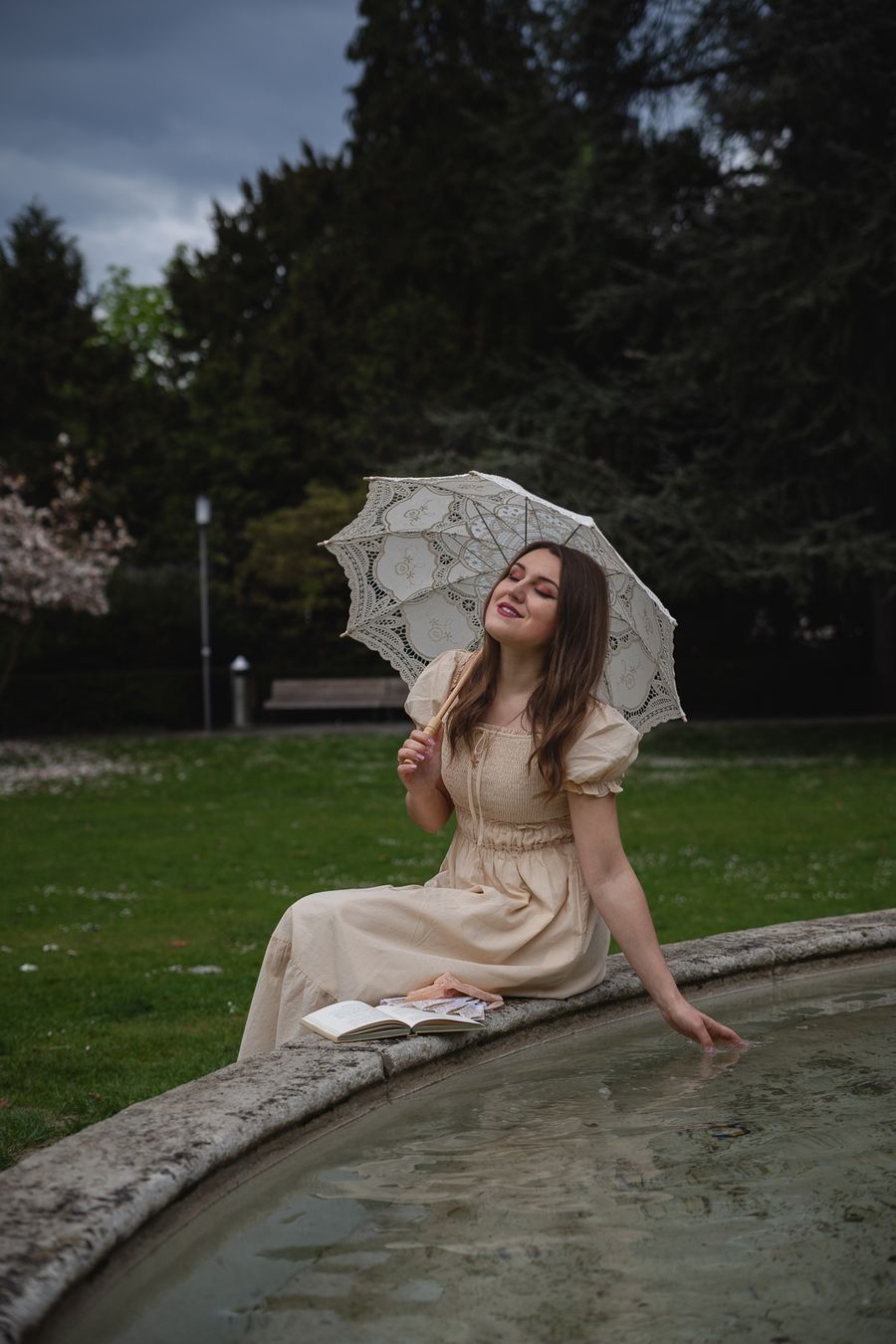 Vestiti: Romantic Spring Dress, Cottagecore Beige S – Usato da Mägenwil venduto da VintageGirly 4