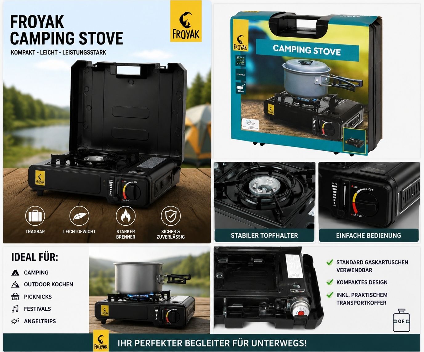 Küchengeräte: FROYAK Campingkocher Neu – Neu und originalverpackt aus düdingen von polo_marco 1