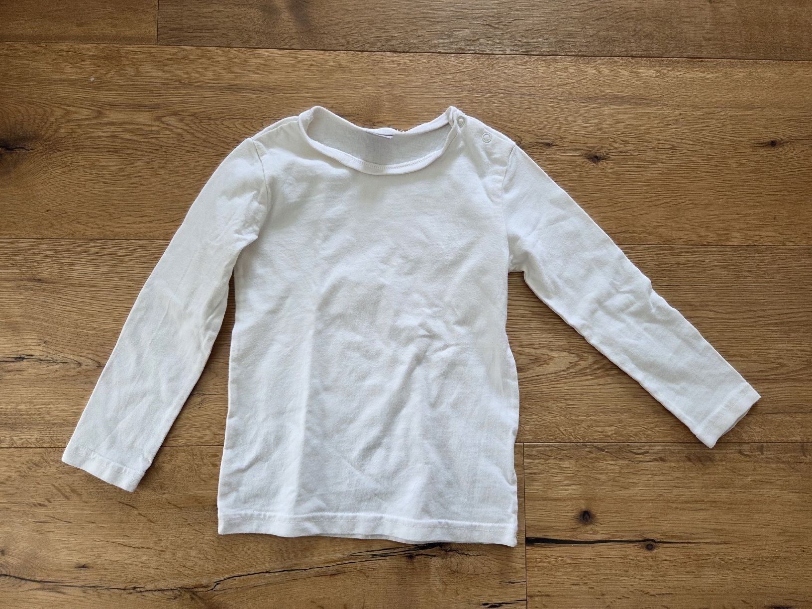 Camicette, T-shirt & Top: Langarmshirt, Gr. 98, warmes weiss, uni – Usato da Ottikon venduto da swiftchocolate