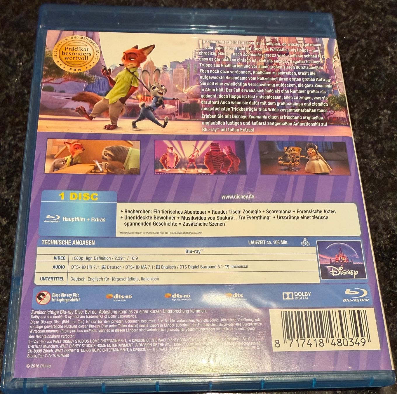 Tutti i DVDs: Blu-ray Zoomania – Nuovo (secondo la descrizione) da Etziken venduto da GGMUTD 1