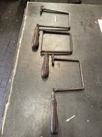 Lot de 3 scies à chantourner anciennes pour bricoleur