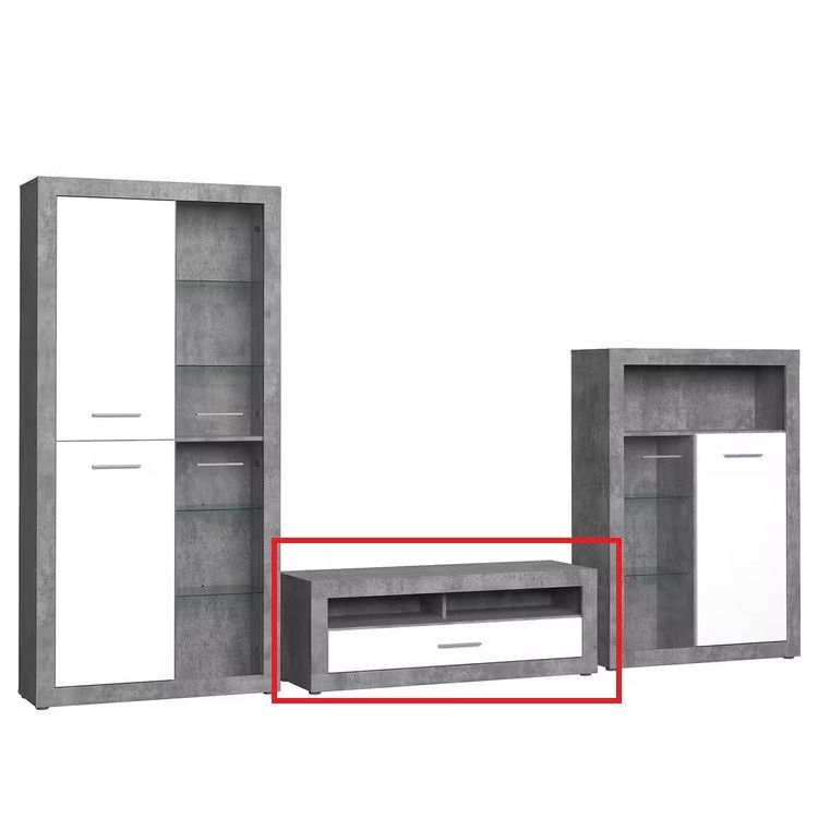 Mobili TV: TV Möbel / Lowboard / weiss-grau – Usato da Muhen venduto da feelfree93 2